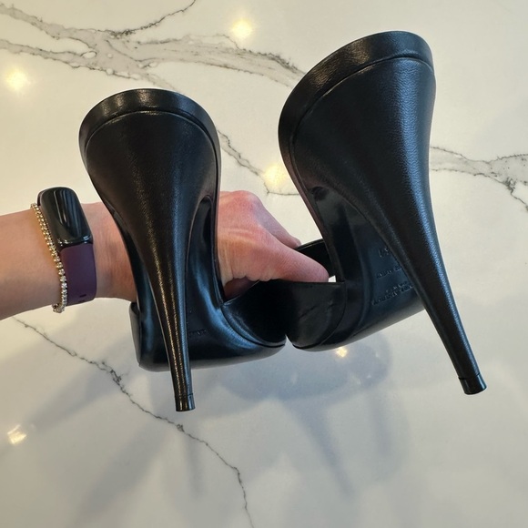 Saint Laurent LA 16 95 Leather Mules size 41 NEW IN BOX - Picture 5 of 12